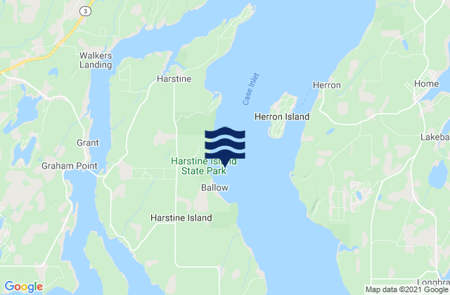 Mapa de mareas Mc Micken Island Case Inlet, United States