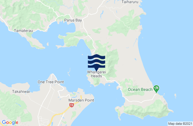 Mapa de mareas McGregors Bay, New Zealand