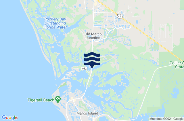 Mapa de mareas McIlvaine Bay, United States