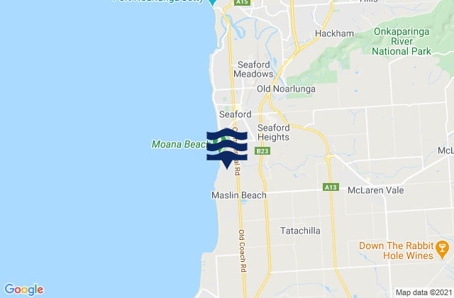 Mapa de mareas McLaren Vale, Australia