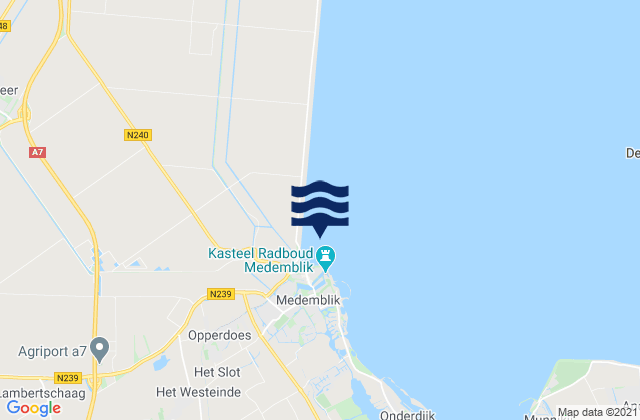 Mapa de mareas Medemblik, Netherlands