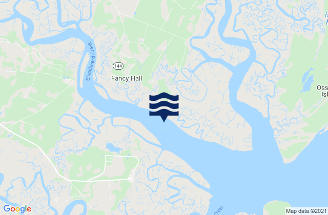 Mapa de mareas Medway River at Marsh Island, United States
