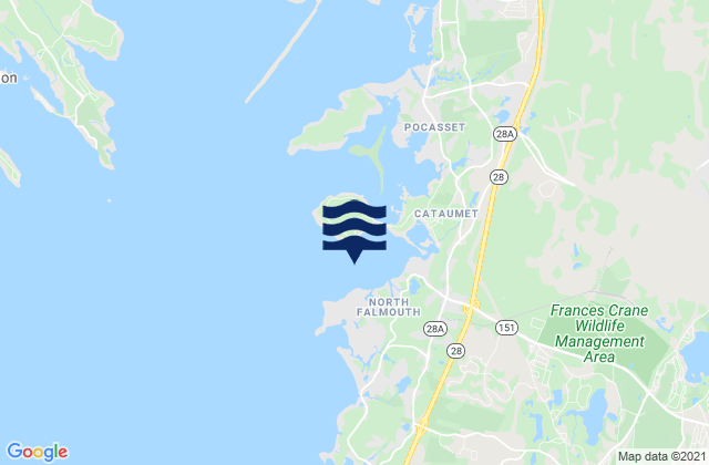 Mapa de mareas Megansett Harbor, United States