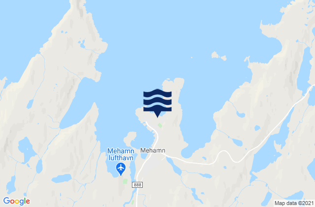 Mapa de mareas Mehamn, Norway
