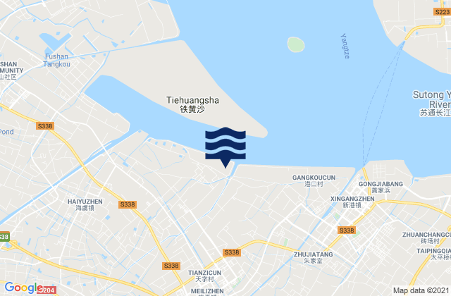 Mapa de mareas Meili, China
