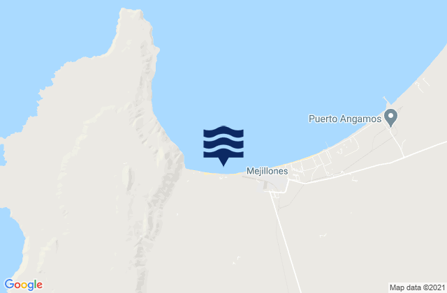 Mapa de mareas Mejillones, Chile