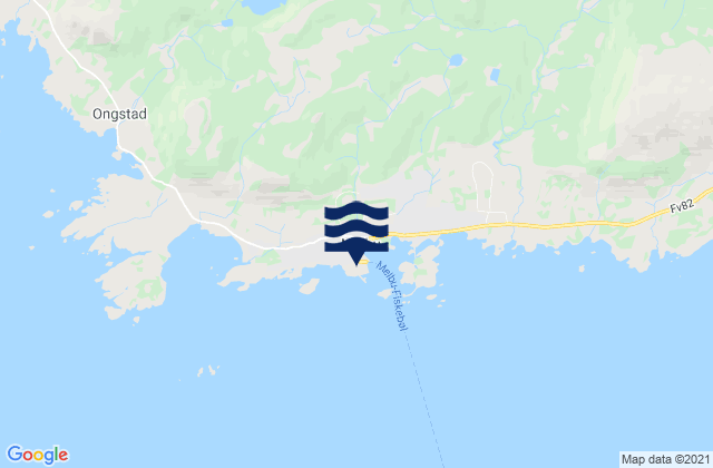 Mapa de mareas Melbu, Norway