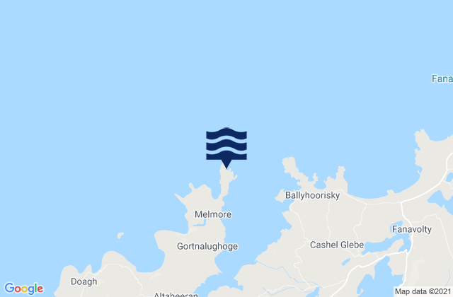 Mapa de mareas Melmore Head, Ireland