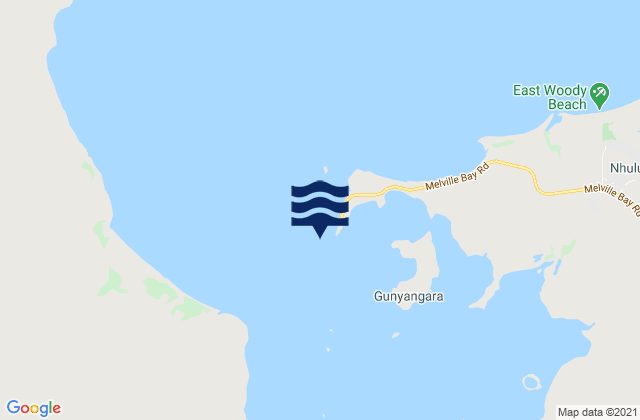 Mapa de mareas Melville Bay (Gove Harbour), Australia