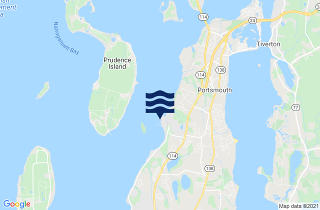 Mapa de mareas Melville, United States