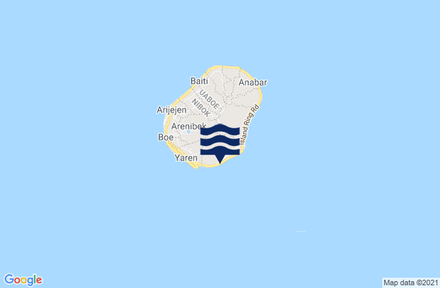 Mapa de mareas Meneng District, Nauru