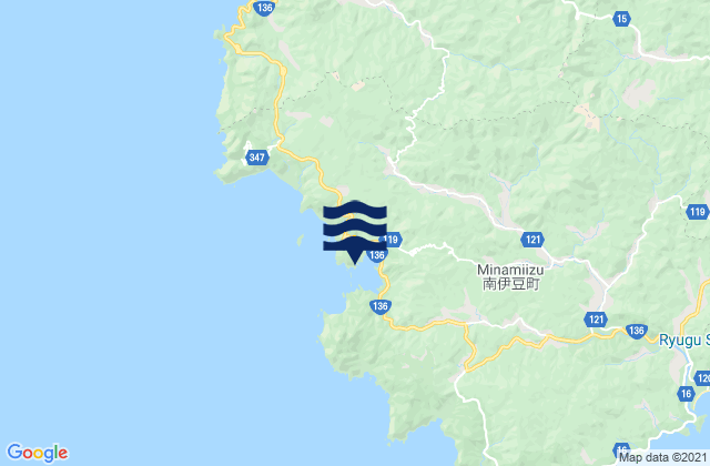 Mapa de mareas Mera-Koura, Japan