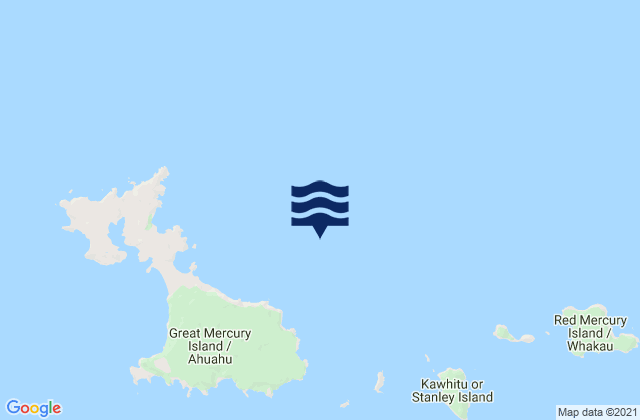 Mapa de mareas Mercury Islands (Iles d'Haussez), New Zealand