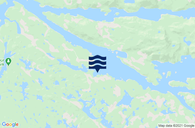 Mapa de mareas Mereworth Sound, Canada