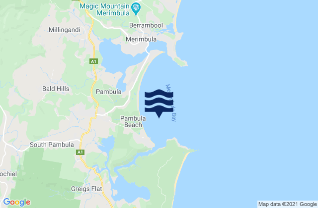 Mapa de mareas Merimbula Bay, Australia