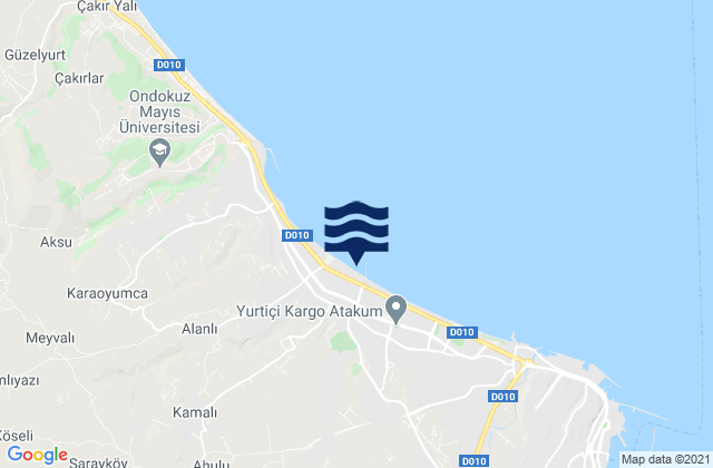 Mapa de mareas Merkez, Turkey