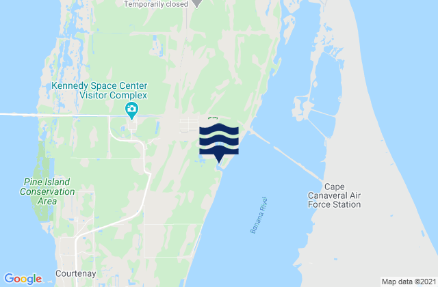 Mapa de mareas Merritt Island, United States