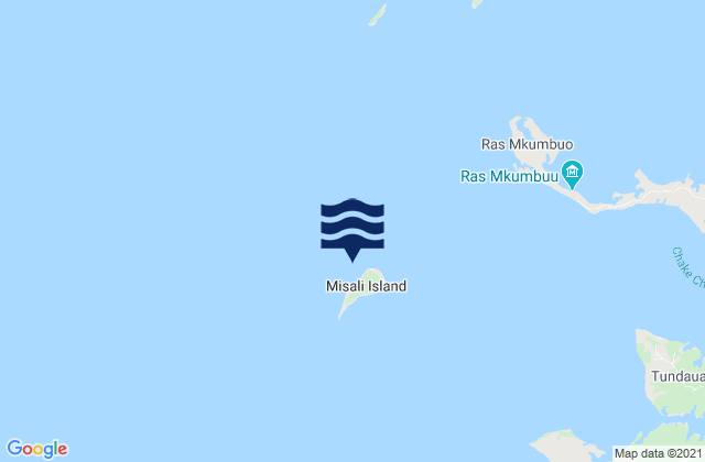Mapa de mareas Mesali Island, Tanzania