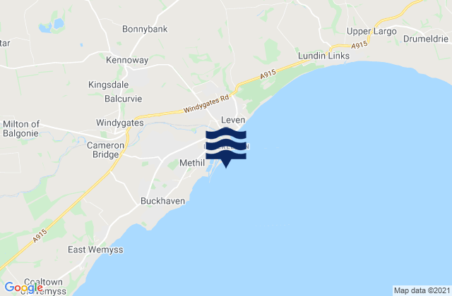 Mapa de mareas Methil, United Kingdom