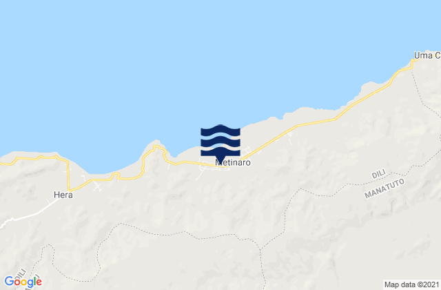 Mapa de mareas Metinaro, Timor Leste