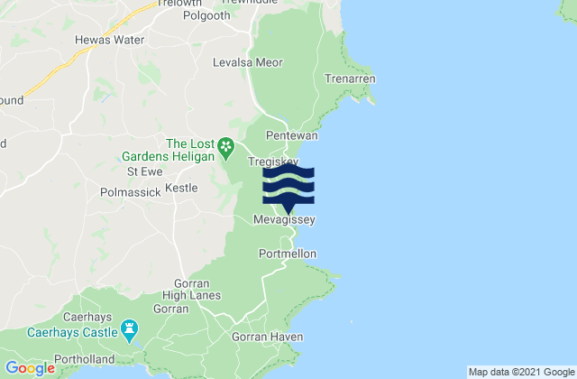 Mapa de mareas Mevagissey Habour Beach, United Kingdom