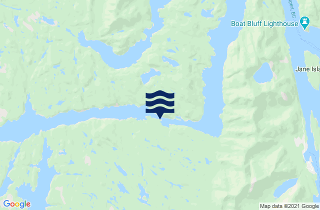 Mapa de mareas Meyers Narrows, Canada