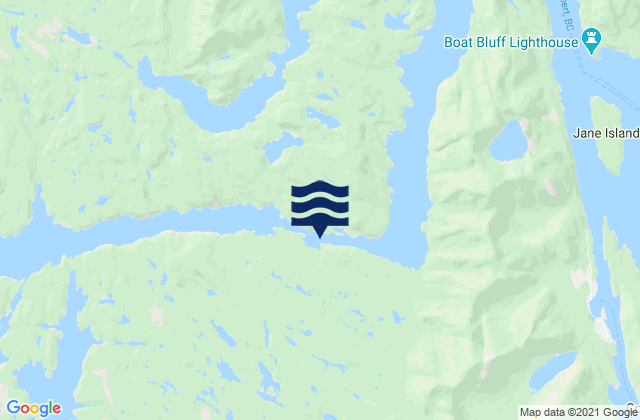 Mapa de mareas Meyers Narrows, Canada