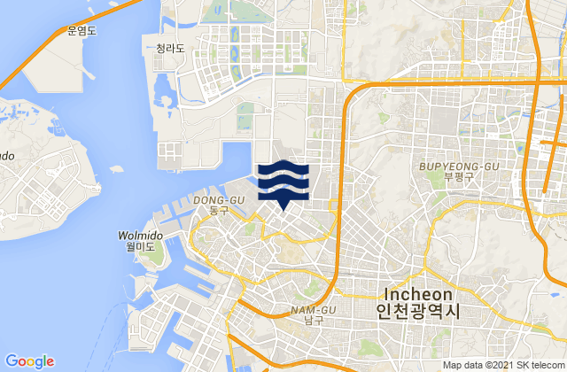 Mapa de mareas Michuhol, South Korea