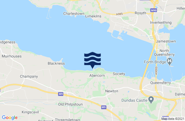 Mapa de mareas Mid Calder, United Kingdom