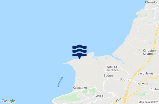 Mapa de mareas Middle Hope Beach, United Kingdom