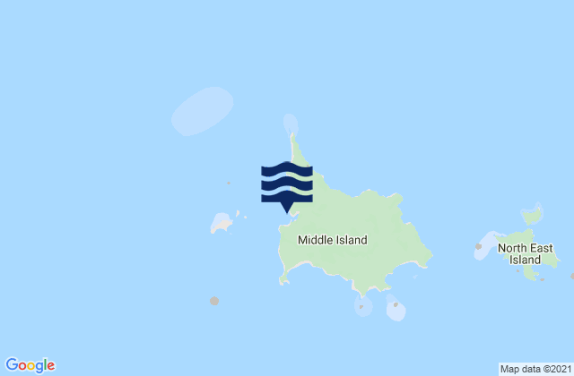 Mapa de mareas Middle Island Anchorage, Australia