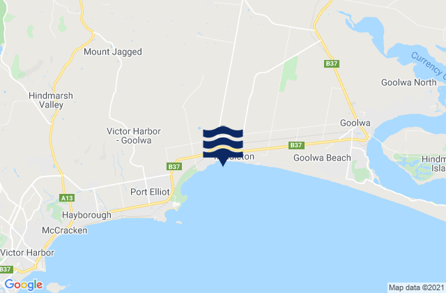 Mapa de mareas Middleton Beach, Australia