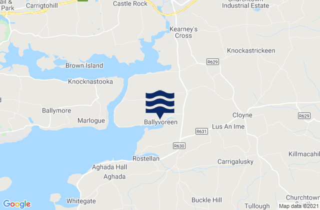 Mapa de mareas Midleton, Ireland