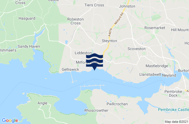 Mapa de mareas Milford Haven, United Kingdom