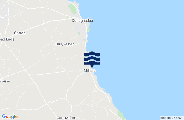 Mapa de mareas Millisle, United Kingdom