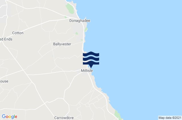 Mapa de mareas Millisle Lagoon Beach, United Kingdom