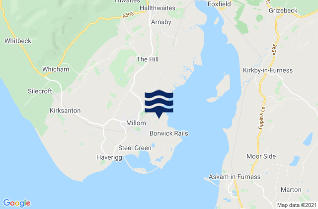 Mapa de mareas Millom, United Kingdom