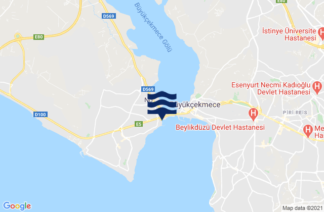 Mapa de mareas Mimarsinan, Turkey