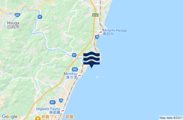 Mapa de mareas Mimitsu, Japan