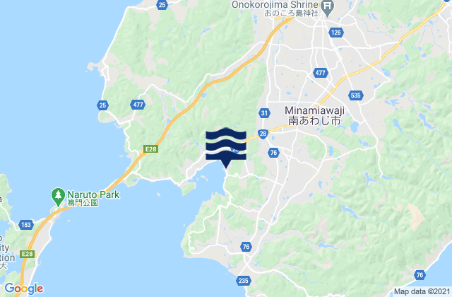 Mapa de mareas Minamiawaji Shi, Japan