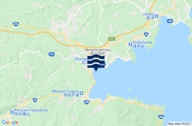 Mapa de mareas Minamisanriku, Japan