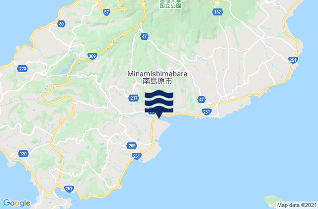 Mapa de mareas Minamishimabara-shi, Japan