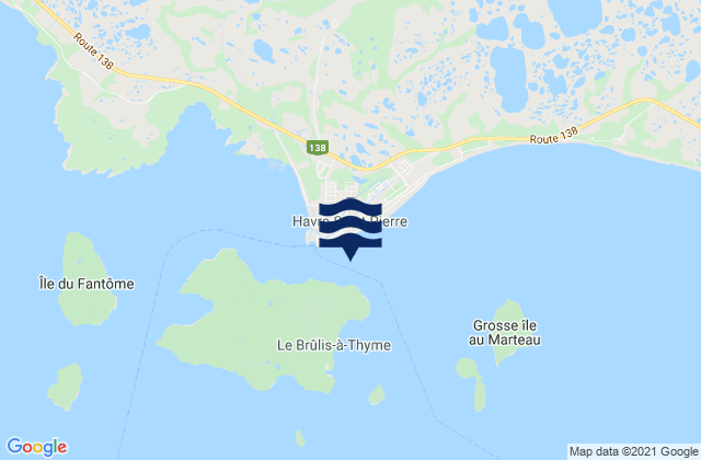 Mapa de mareas Minganie, Canada