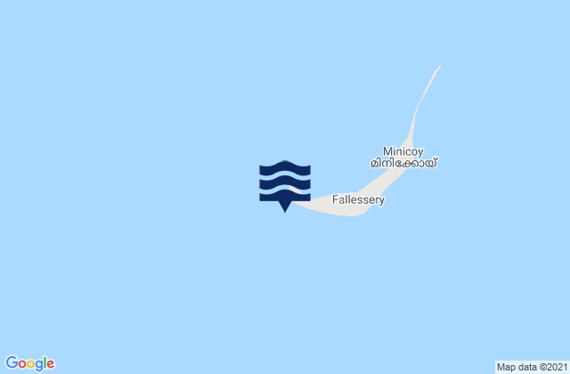 Mapa de mareas Minicoy Island, India