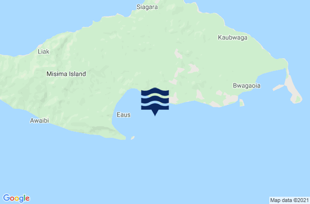 Mapa de mareas Misima, Papua New Guinea