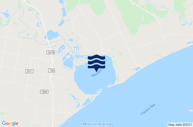 Mapa de mareas Mission Bay, United States