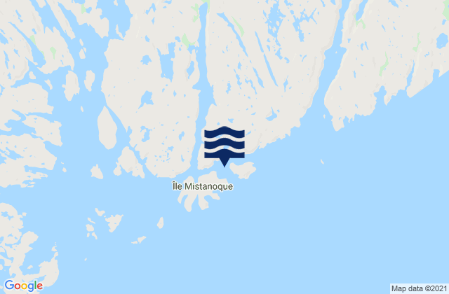 Mapa de mareas Mistanoque Harbour, Canada