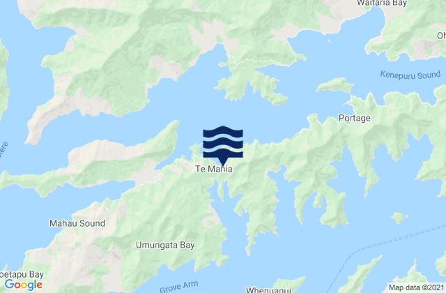Mapa de mareas Mistletoe Bay, New Zealand