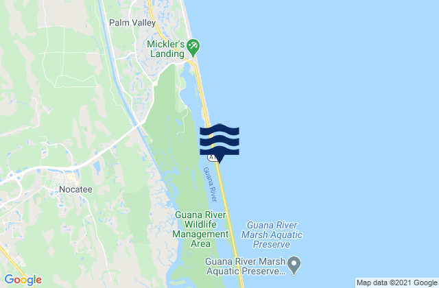 Mapa de mareas Mitchell's Cove, United States