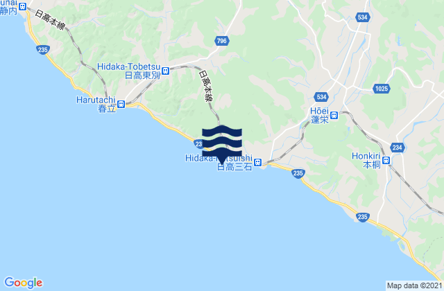 Mapa de mareas Mitsuishihoncho, Japan